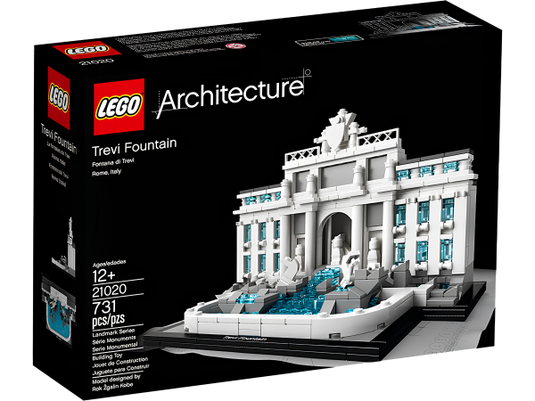 Конструктор LEGO Architecture 21020 Фонтан Треви Уценка Used ( Без коробки , без инструкции )